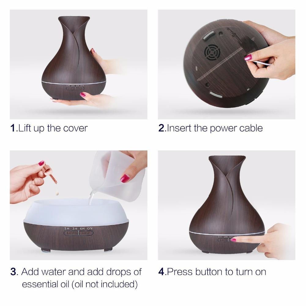 500ml Büyük Sis Hacmi Çift Püskürtmeli Nemlendirici Mini Taşınabilir Usb Kullanışlı Masaüstü Hava Nemlendirici Ev İçin Humidificador