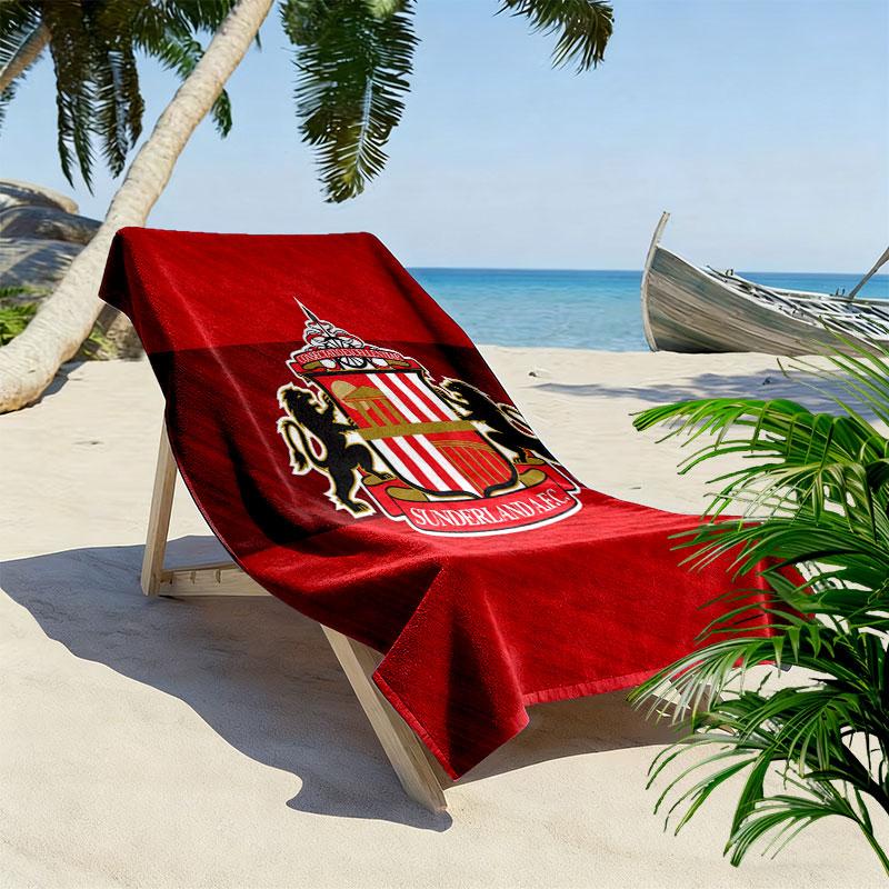 SUN logo Beach Towel, Large Soft Quick Dry Towel for Beach Camping Swimming