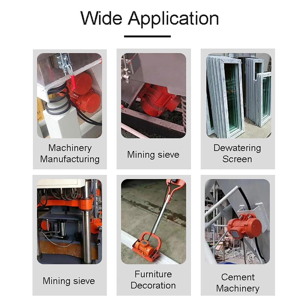 20/40/60W 220V vibrační motor Nastavitelná rychlost pro stroj na stříkaný beton, podávací stroj, pračku