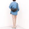 [Kashkash] Soft Synthetic Leather Quilted Half Moon Shoulder Bag