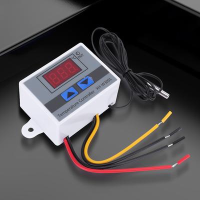 XH-W3001 Digital Temperature Microcomputer Thermostat 10A DC12V/24V AC220V with Probe Heat Cool Temp Thermostat Control Switch