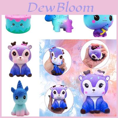 Unicorn Squishy Toy Slow Rising Stress Relief Pu Material White/silver Horn