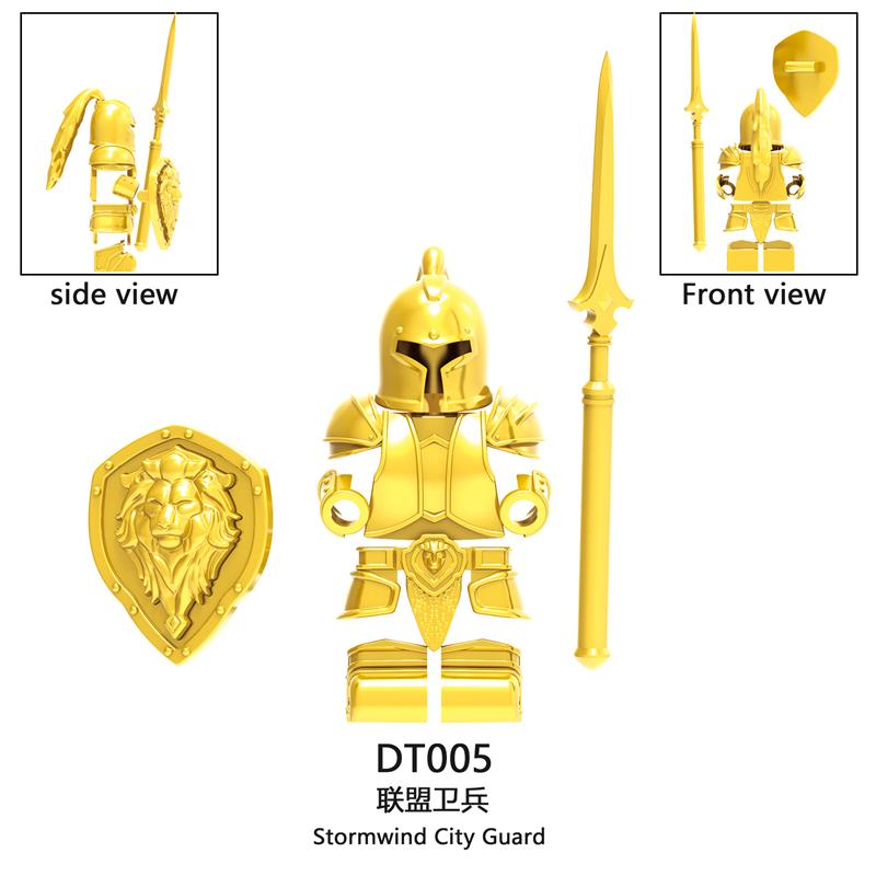 medieval Warcraft Strom Guard Featuring Arthas Accessories Scenes Building Blocks Figures Toy for Children Gifts DT8902 DT8904