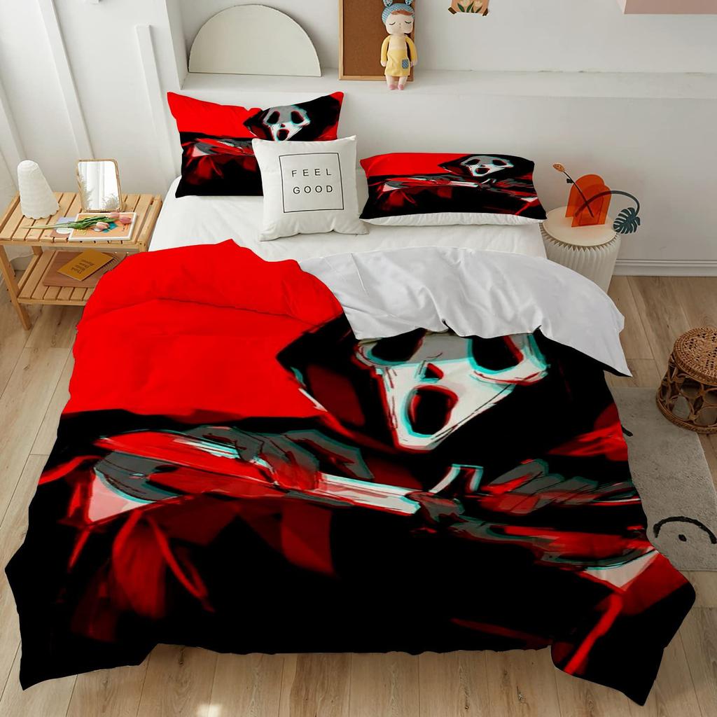 Horror Room Decorative Bedding Three-Piece Quilt Cover