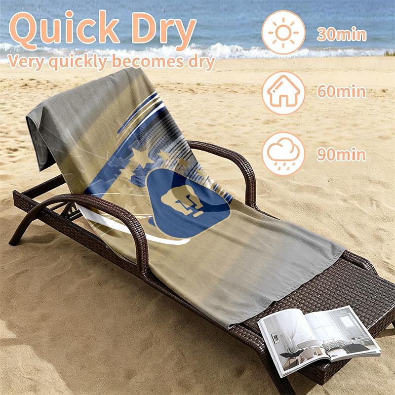 Club universidad nacional pumas Beach towels also serve as bath towels summer essential a musthave for the outdoors the beach and the pool