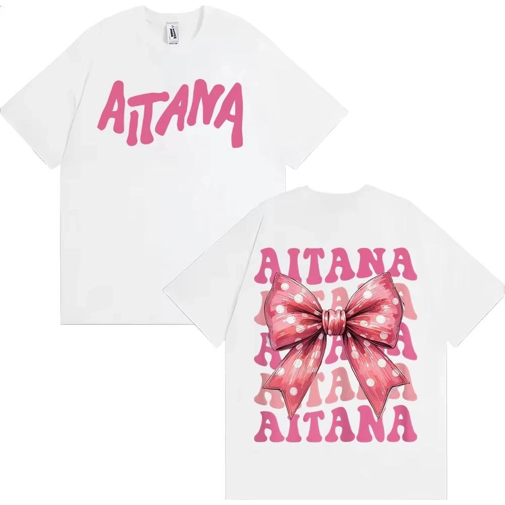 Sängerin Aitana Cuarto Azul Schmetterling Grafik T-Shirt Herren Damen Harajuku Ästhetik Streetwear T-Shirt Baumwolle Lässig Locker T-Shirts