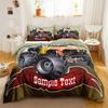 Truck Duvet Cover Set Blue Equipment Trucks Duvet Cover Full Boys Gifts Bedding Set Polyester Comforter Cover Kids Cartoon Car