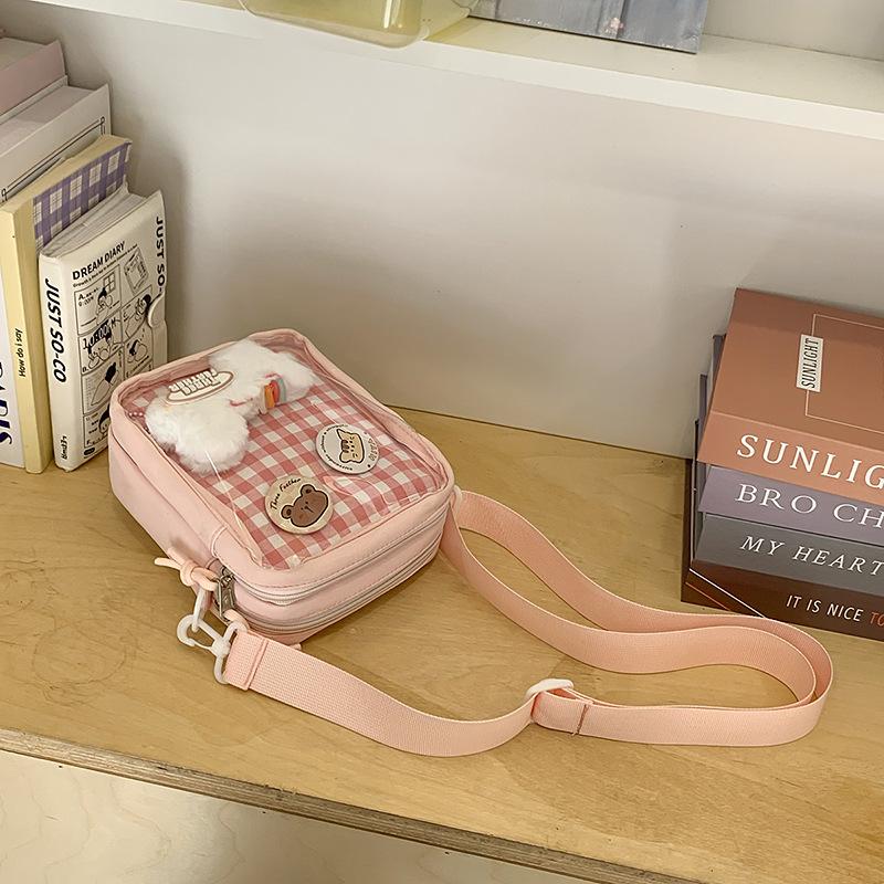 Summer Mobile Phone Bag Women'S Two-Dimensional Cute Pain Bag Student Leisure Travel Messenger Bag Small Satchel