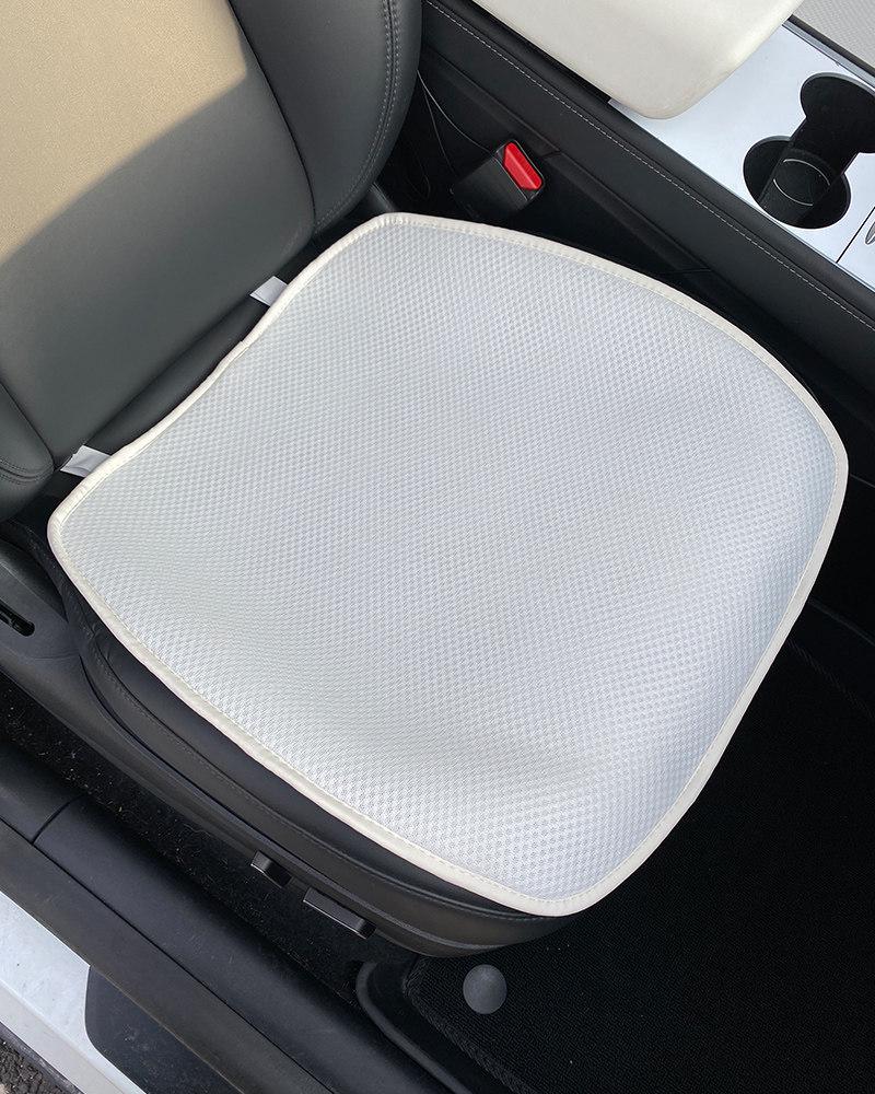 Tesla Model Y Refresh Seat Cushion Cover: Breathable, All-Season, Special Interior Modification.