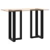 Vidaxl Nogi Do Stołu Barowego, 2 Szt., Czarne, 50X35X(90-91) Cm, Stal