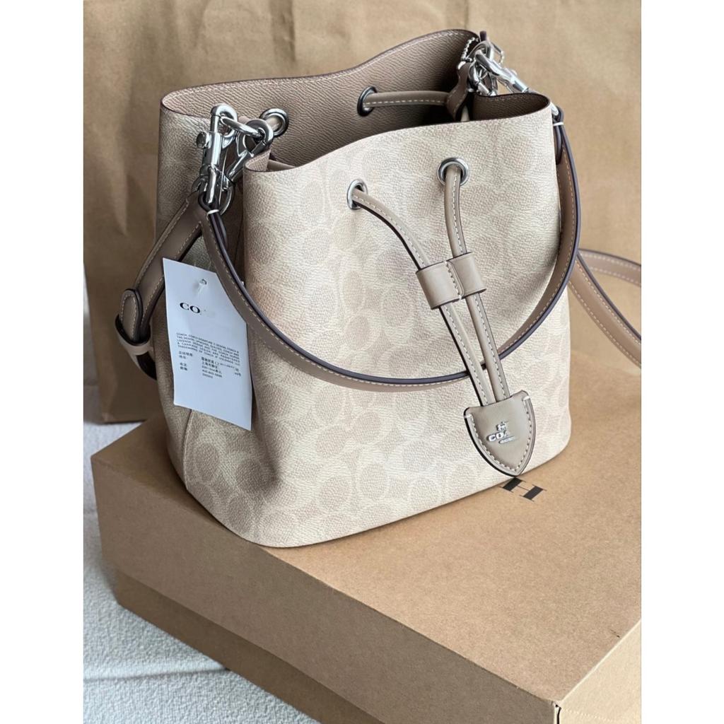 C Home Rowan Bucket Bag Casual Versatile Large Capacity Tote Bag 2025 New Drawstring Crossbody Shoulder Bag