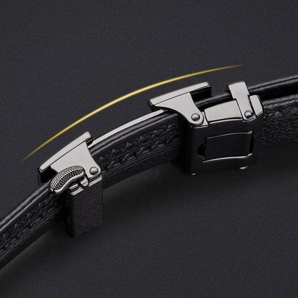 [Quick Hair] Classic H Letter Automatic Buckle Men'S Belt Men'S