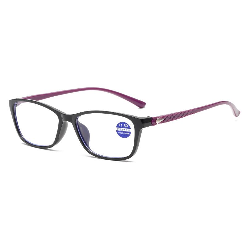 

Очки для чтения с защитой от синего света для мужчин и женщин с защитой от излучения Hd +2.0 фиолетовый