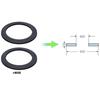 Replacement Part 10255 Rubber Washer Seal 2pcs Flat Strainer