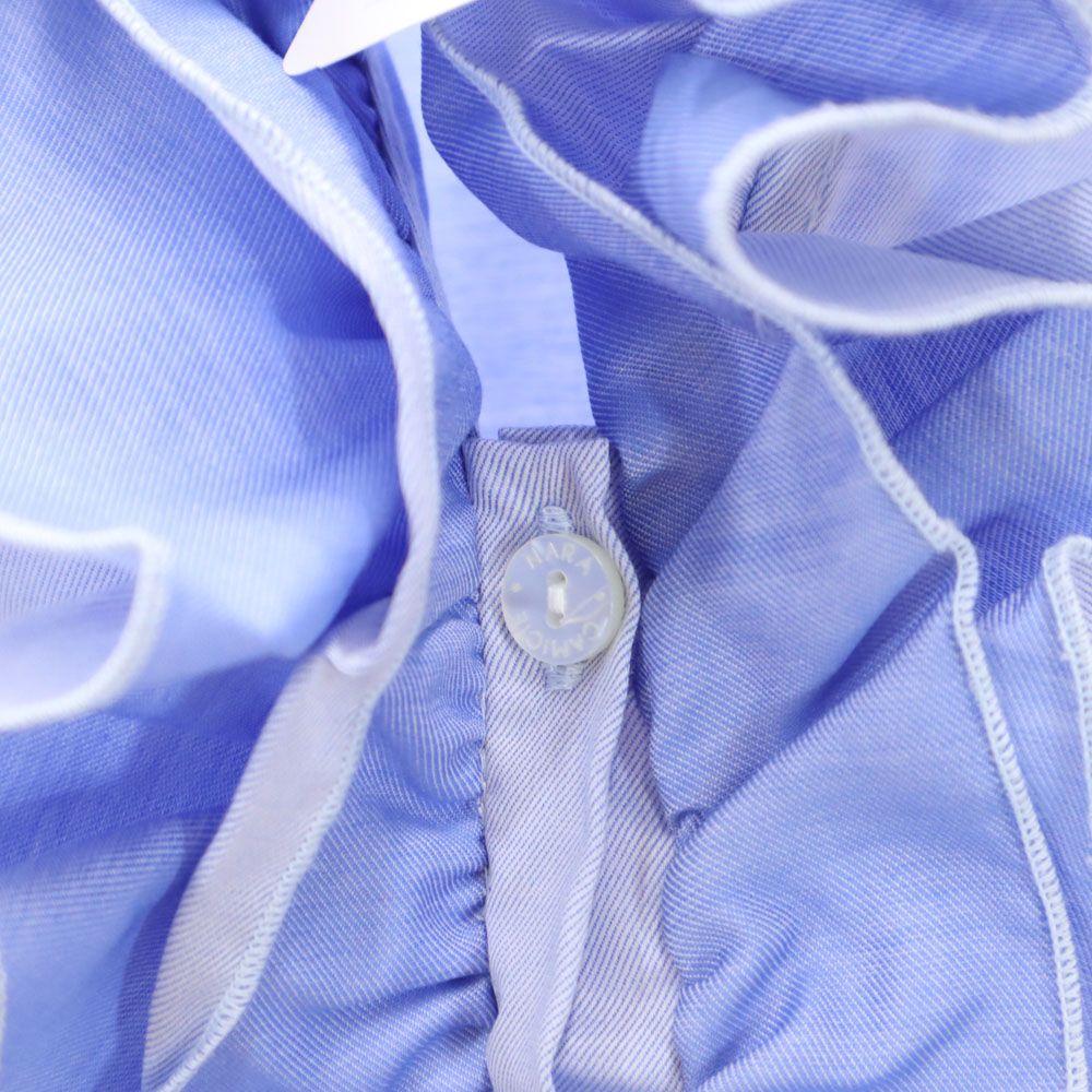Unused NARACAMICIE Long Sleeve Frill Shirt Purple Women Used