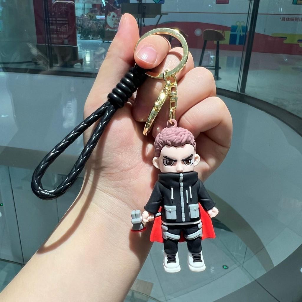 Adorable Superhero Keychain Silicone Avenger Series Key Ring For Car Keys Gifts