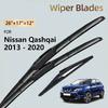 Vorne Hinten Scheibenwischerblätter Für Nissan Qashqai J11 J 11 Rogue Sport 2013 - 2020 2019 2018 2017 2016 2015 2014 Windschutzscheibe Windschutzscheiben