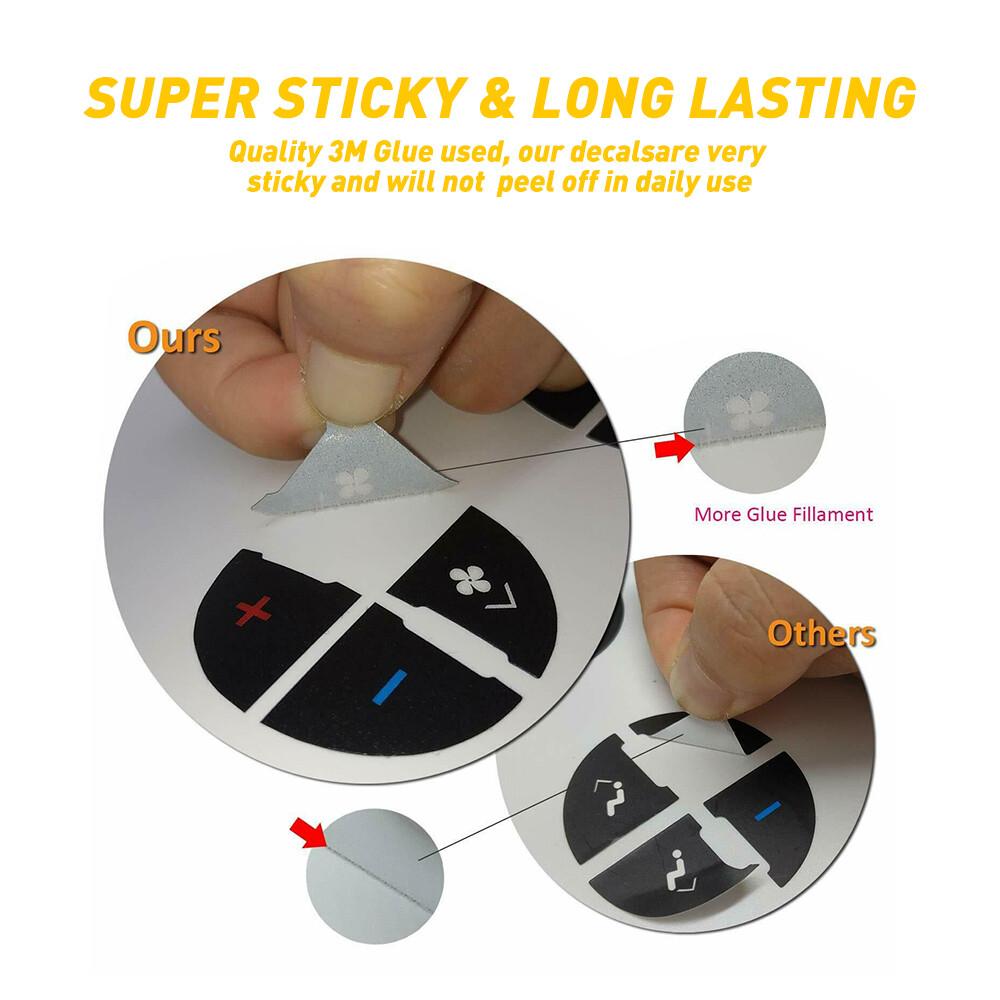 For Chevrolet Silverado A/C 2007-2014 Dash Button Repair Sticker Car Accessories