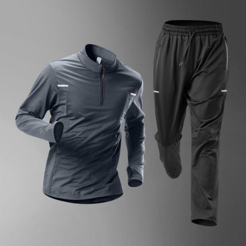 Set Maglia e Pantaloncini da Ciclismo Uomo Traspirante Asciugatura Rapida Vestibilità Larga Abbigliamento Mountain Bike Abbigliamento Sportivo