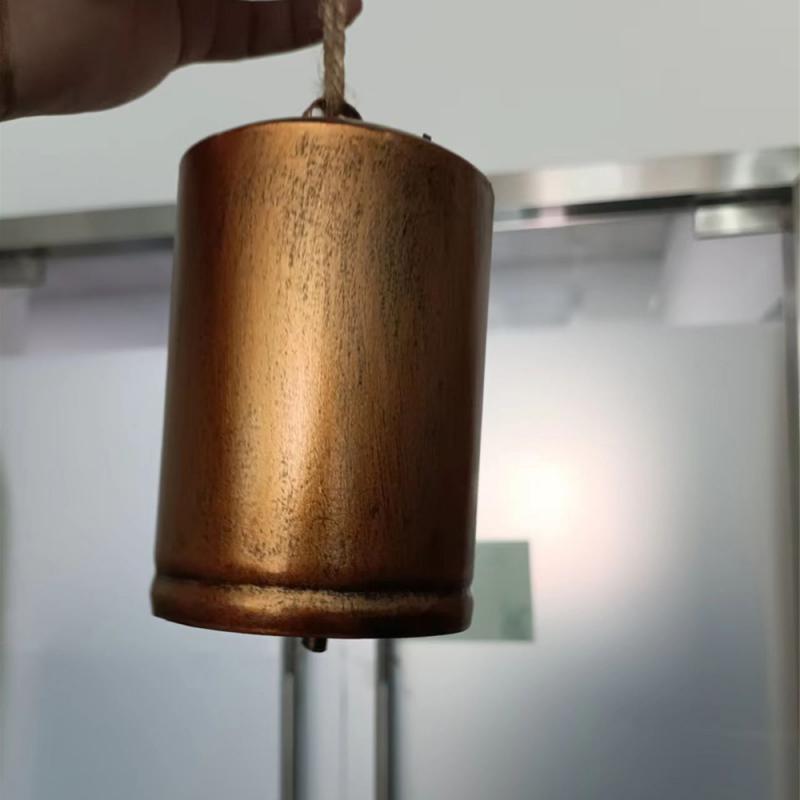 Sinos de latão rústicos Harmony Vintage Sinos de vaca de Natal para decoração 3PCS Bronze Cowbell Crafts Country Style Decoração de casa