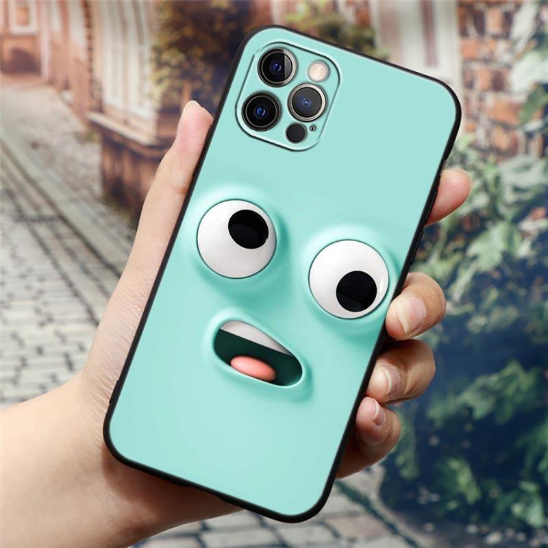 Lustige Niedliche Gesicht Farbe Comics Handyhülle Für Apple iPhone 14 13 12 11 Pro Max 8 7 SE 2020 2022 XR XS Mini Plus Hülle Funda Coque
