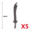 MOC Medieval Military Anime Figures Weapons Building Blocks Toys Soldiers Shield Sword Bow Trident Ax Gun Hammer DIY Gifts K027
