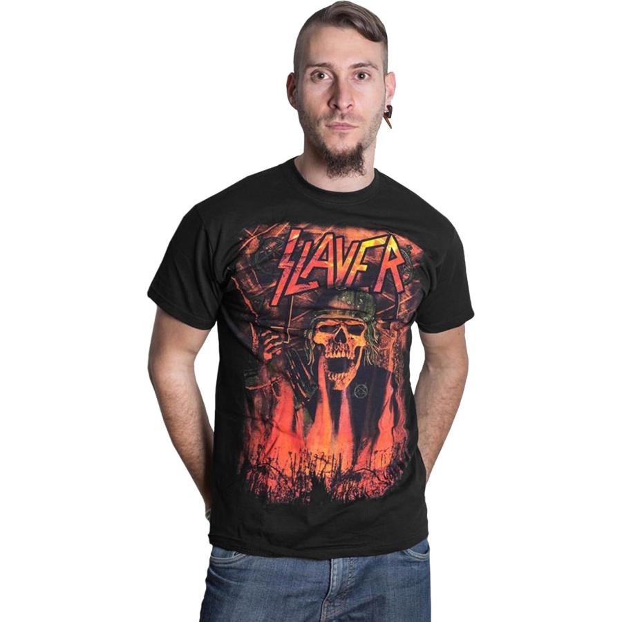 

Slayer Burning Hell War Tom Araya Thrash Metal Official Tee T-Shirt Mens Unisex XXXXXL різнокольоровий