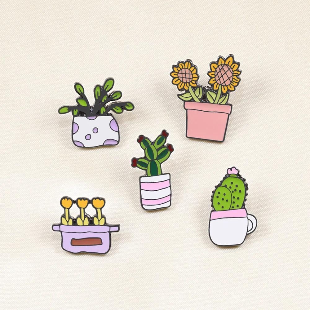 2-5pcs Halloween Punk Brooch Set Cartoon Cute Animal Dog Pins Plant Dinosaur Sun Moon Cherry Enamel Badge Backpack Jewelry Gifts