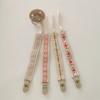 Embroidery Floral Soother Holder Ethnic Style Nipple Holder Clips  Children