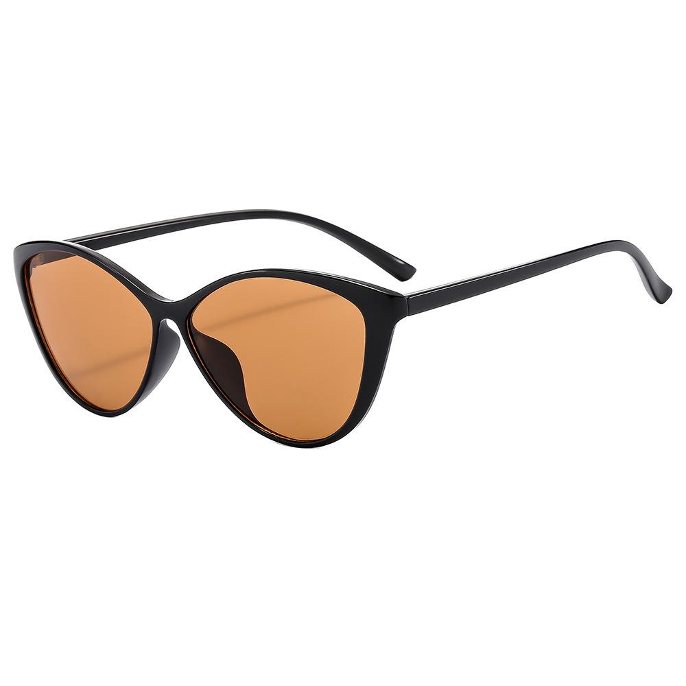 Large Frame Sunglasses Women'S Thin Plain Sunglasses Men'S Trend Street Photography Uv Protection Fashion Sunscreen Eyes