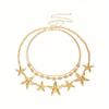 Vintage Multi-Layer Starfish Beach Waist Chain, Sexy Beach Body Jewelry Accessories