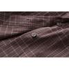 Goods Tail Order! Plaid Breathable Mori Artistic Style Loose Tummy Hiding Slimming Thin Cotton Long Sleeves Shirt for Women Spring and Summer