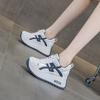 Small thick-soled Forrest Gump little white shoes women's autumn 2025 new popular casual fashion versatile height-increasing women's shoes