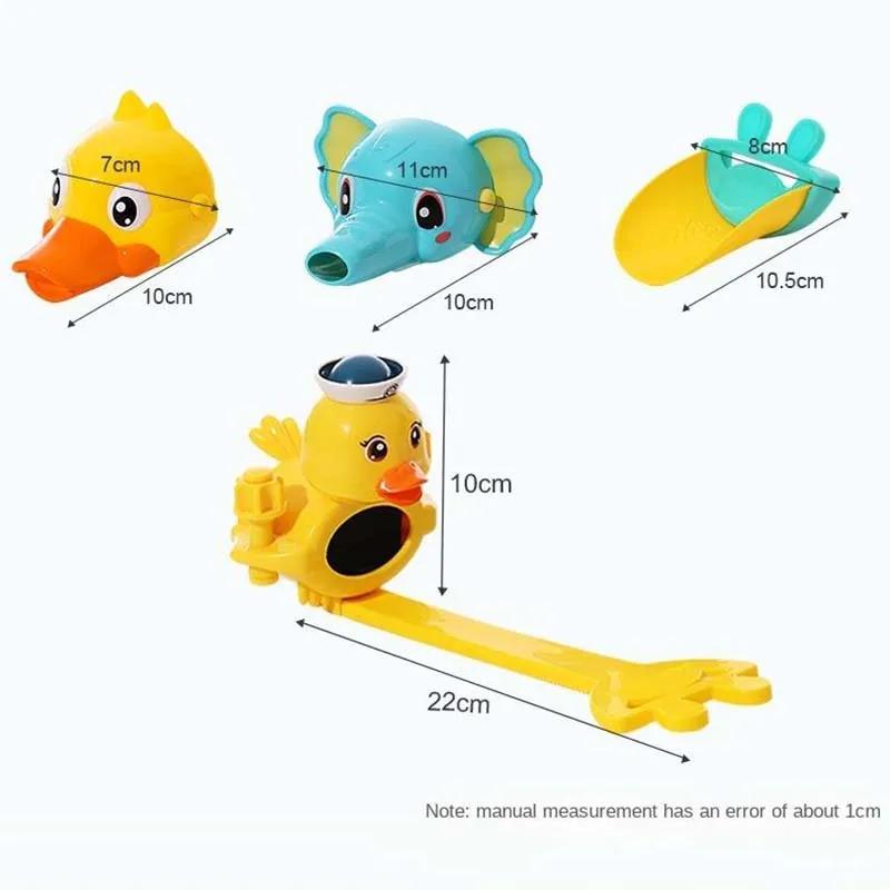 1pcs Cartoon Duck Kitchen Convenient Device for Baby Washing Faucet Extender For Kids Hand Washing In Bathroom Sink