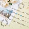 DICOSMETIC 10Pcs Cabochon Bracelet Settings Stainless Steel Bracelet Blanks Cabochon with Glass Cabochons Link Bracelet Blanks for Jewelry Making,