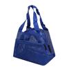Solid Color Mesh Handbag Travel Toiletry Bag Large Capacity Cosmetic Bag Portable Sports Swimming Storage Bags
