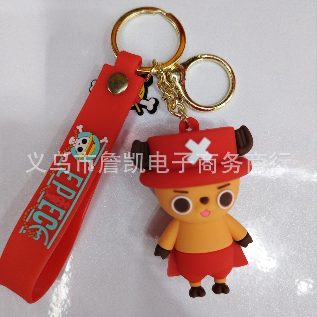 Creative Cartoon One Piece Doll Series Keychain Couple Bag Car Keychain Accessories Gift Wholesale Y2k Fashion Toys Anime