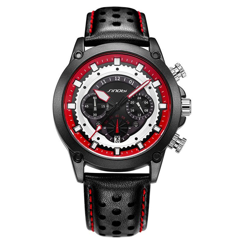 Men S Watch Men S Multifunctional Small Three-Needle Famous Watch Waterproof Luminous Belt Calendar Quartz Watch 9864
