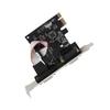 2 Port PCI Express RS232 DB9 Serial Port Card PCIe Serial Expansion Card PCIe Serial Host Controller Card for Windows