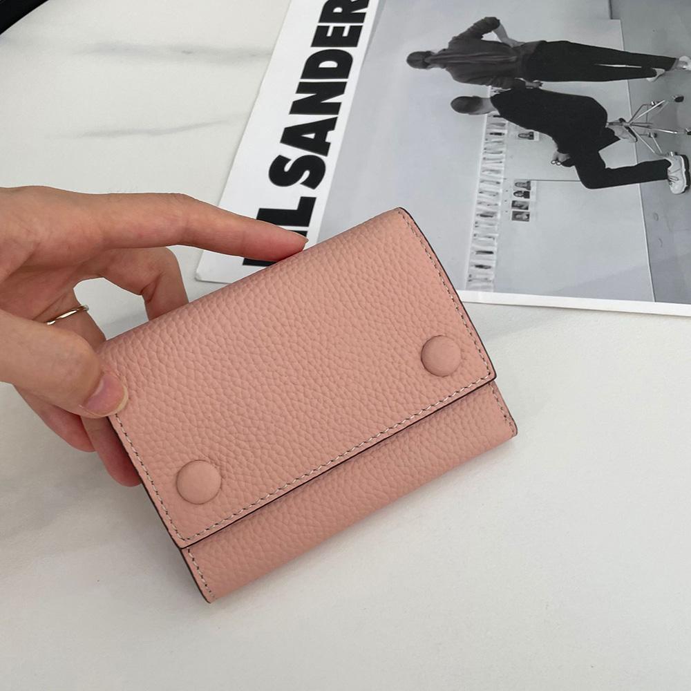 2025 Two-tone Genuine Leather Women Wallets Short Purse High Quality First Layer of Cowhide Wallet Trifold Billfold For Ladies