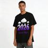 2026 Winter Magic Snowflake Cloud Themed Casual Top Pure cotton T-shirt