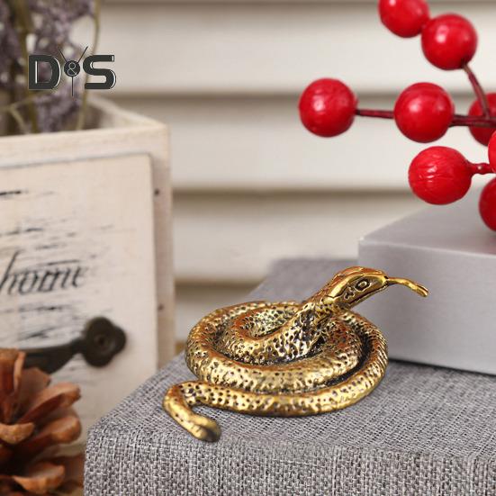 Kaufe Schlangenfigur aus Messing, Retro-Schlangenstatue mit detaillierten Schuppen, Mini-Schlangenornament für Zuhause, Büro, Tischdekoration, Geschenk für Schlangenliebhaber zum Preis ab 6.61