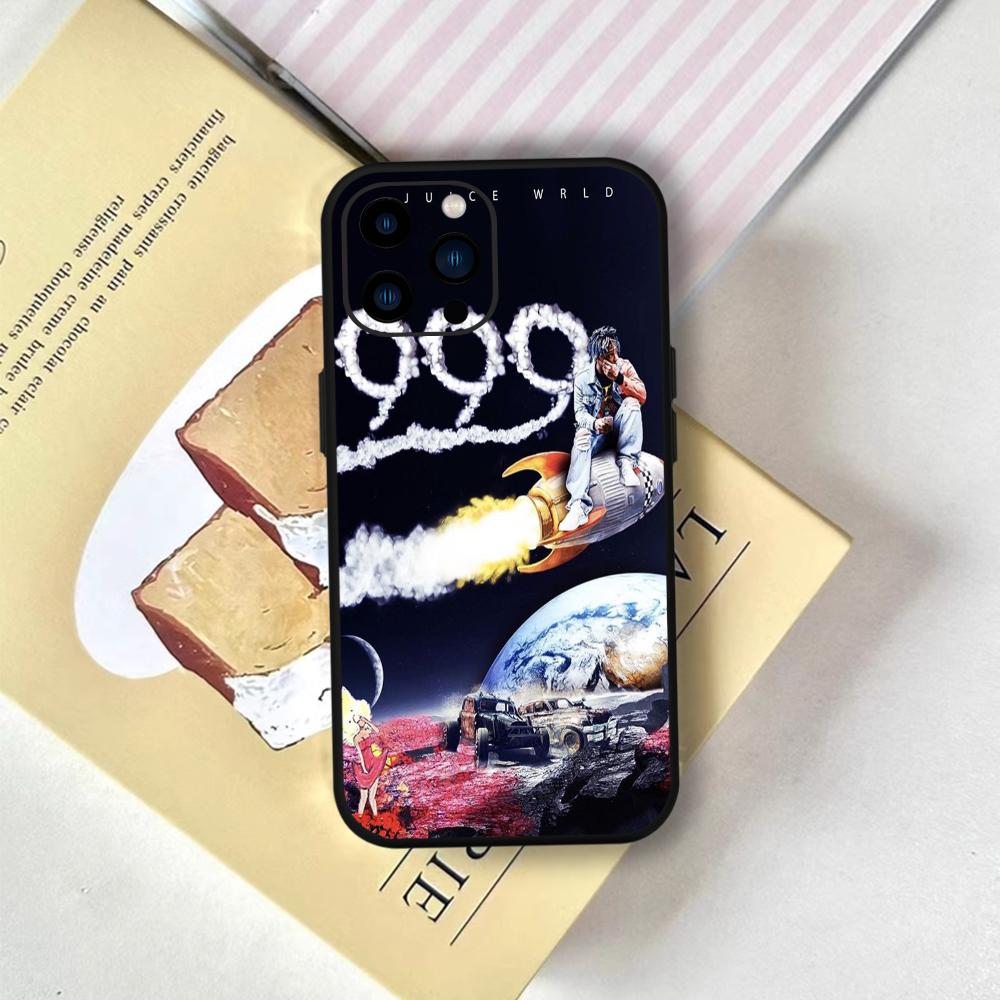 999 J-Juice W-WRLD Telefoonhoesje FUNDA Voor IPhone 12 11 13 14 15 16 Max Pro Plus Mini Zacht Siliconen Zwart Hoesje