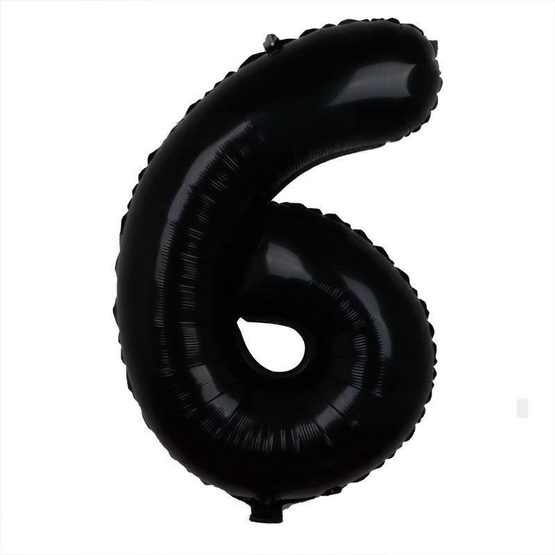 32 Inch Digital Aluminum Film Balloon, Medium Digital Gold Silver Red Black Gradual Change Color Birthday Decoration Wedding Party Balloon