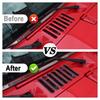 Carbon Fiber Engine Hood Air Inlet Vent Ring Cover Trim For Jeep Wrangler JK 07+