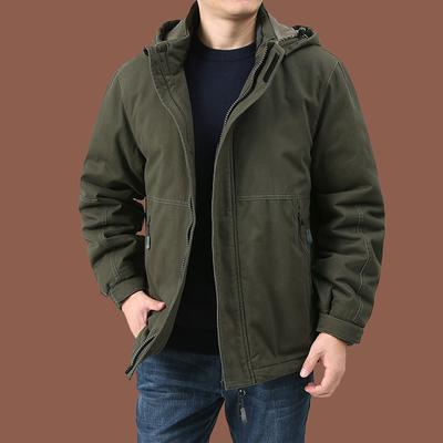 Winter Men's Cotton Clothes Thickened Thermal Cotton Clothes Men's Camouflage Pure Cotton Jacket Top Men's Loose