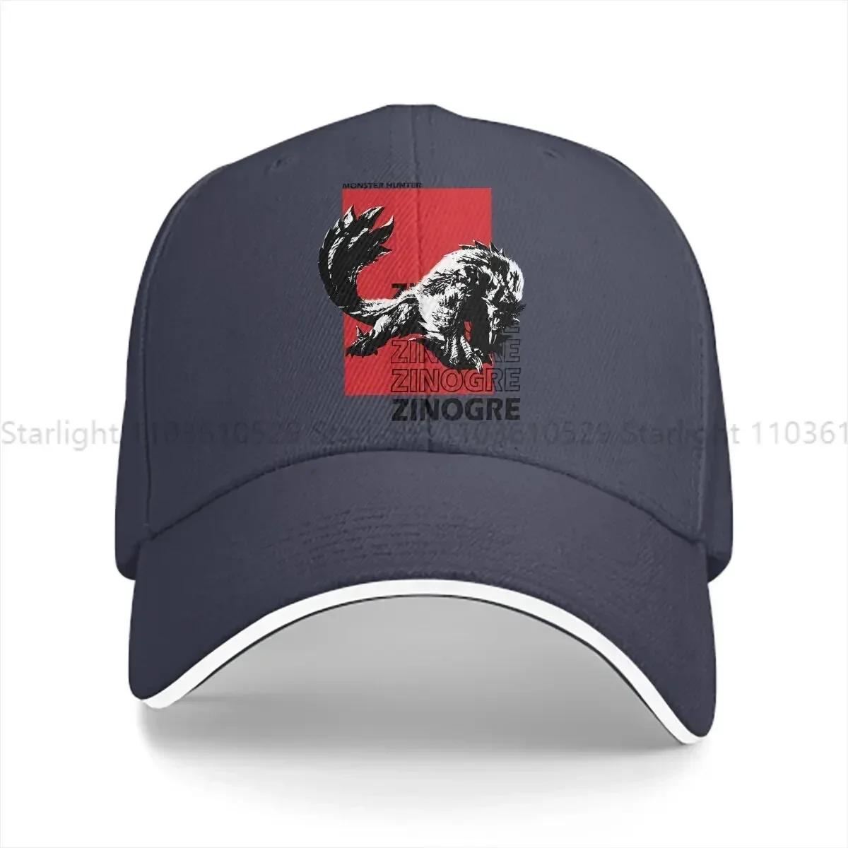 

Black And White Zinogre Baseball Cap Men Hats Women Visor Protection Snapback World Hunter Caps One Size