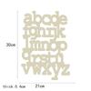 Decor House Wall Hanging Wood Craft Window Shaped Pendant Alphabet Wall Hanger Wood Hanger Pendant