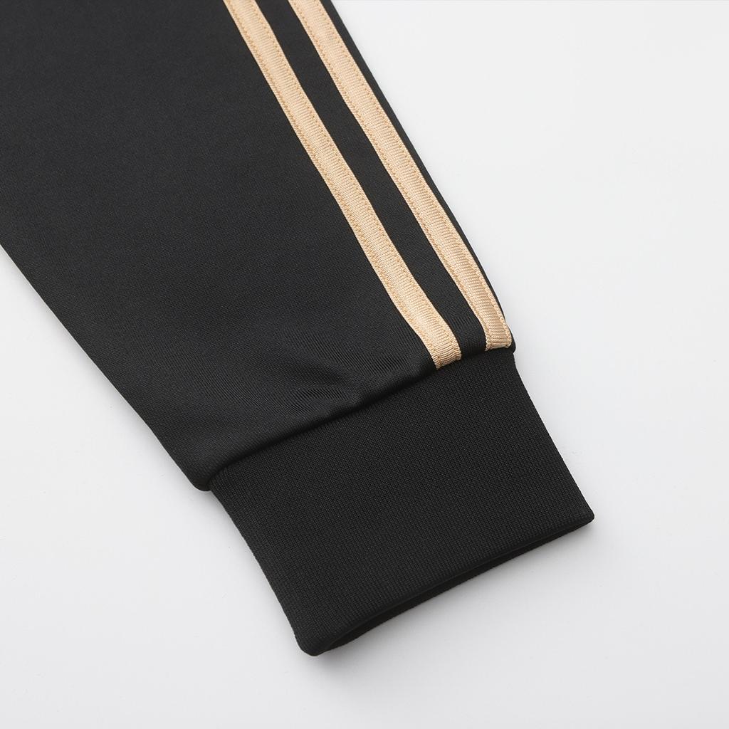 adidas Ensemble de sport décontracté unisexe avec haut à col montant et logo à manches longues et pantalon confortable à taille moyenne élastique TR30JT-BG+TR30P1R-BG