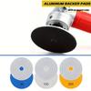 3pcs 100mm/4inch Diamond Polishing Pads with M14 Aluminum Alloy Backer Wet/Dry Polish Pad Kit for Granite Marble Concrete Stone